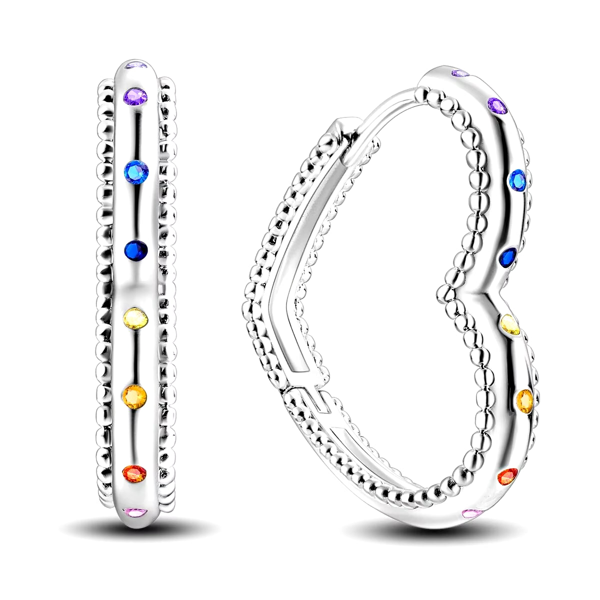 1PC Hoop Earrings Silver Plated Women Fashion Jewelry Gift for Party Anniversary